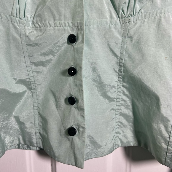Vintage Focus by Shani Mint Green Reflective Lightweight Shirt.m - Picture 8 of 11